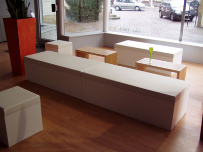 Brückentisch Tisch Sevilla, Bank Sevilla, Hocker Sevilla