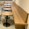 Eckbank Sommer Ecihe Bistrotisch Sommer Edelstahlplatte Eiche